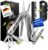 Multitool (Edelstahl 440C) Outdoor Camping Survival Multitool Werkzeugmesser, Survivalmesser, Taschenmesser, Multifunktionswerkzeug, Multitool, Multifunktionsmesser (Forge Pro)