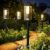 BITPOTT Solarleuchten für den Garten im Freien, Solarleuchten Garten, 6 Stück, IP65 wasserdicht, Solar-Gartenleuchten mit längerer Arbeitszeit, extrem helle Solarleuchten für draußen, Terrasse, Außenbereich, warmweiß