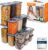 Viwares Vorratsgläser mit Deckel, luftdicht, Set mit 18 Vorratsdosen, BPA-frei, Vorratsbehälter für Müsli, Mehl, Küche, praktischer Organizer Küche, Frischhaltedosen