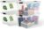 Iris Ohyama Aufbewahrungsboxen mit Deckel, 45 l, 4er-Set, transparent, sicherer Verschluss, stapelbar, Griffe, Schlafzimmer, Schrank, Büro, Organisation, BPA-freier Kunststoff, Organisationsboxen, BSB-50