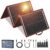 Dokio 150 W Solarpanel-Set, monokristallin, tragbar, flexibel zusammenklappbar + Solarladeregler und PV-Kabel (für 12 V Batterie)