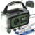 12000 mAh Kurbelradio mit Handy-Ladefunktion, Solar, 2 Solarpanels, AM/FM-Radio-Kurbel-Notfall, 3 Lademethoden, 7-in-1 tragbares Notfallradio, SOS, Taschenlampe, Kopfhöreranschluss, Kompass, Leselampe