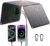 30W Solarpanel Faltbar, Tragbares Outdoor Solar Ladegerät IP67 Wasserdicht mit 3 Anschlüssen (USB-C+USB-A+DC) für Outdoor Camping, Smartphone, Mobile Powerbank