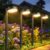 BUCASA Solarleuchten für den Garten im Freien, 8 Stück, moderne Solarleuchten für den Außenbereich mit superhellen 12 LED-Leuchten, wasserdichte Solarleuchten, Gartendekoration für Rasen, Terrasse, Hof, Gehweg, Geschenke