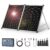 DOKIO faltbares Solarpanel 100 W mit Solar-Laderegler (PW-M-Lademodus, 2 USB-Anschlüsse) für 12/24 V-Batterien, inklusive Tragetasche Camping Solar