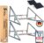 Solarpanel-Halterung, 2 Stück, Aluminium & Edelstahl, Wandmontage, für Balkonkraftwerk bis 117 cm, Winkel verstellbar 0–90°, kompatibel mit Solarmodulen 100 W–600 W Breite