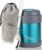 Milu® Thermo-Speisebehälter, 300/440/450/650/800 ml, Edelstahl, Wärmekonservierung, für Babynahrung, Müsli to go, Grün (300 ml)