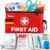 HONYAO Erste-Hilfe-Set, 105-teilig, Mini-Reiseapotheke, Erste-Hilfe-Set, klein für Outdoor, Reisen, Zuhause, Camping, Fahrrad, Wandern, Kinder, Rot