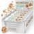 CaloVital Hochkalorisches Lebensmittel zur Gewichtszunahme, Ausdauer- & Energieriegel mit viel Protein & 592 Kalorien, Mahlzeitriegel vegan & laktosefrei, CaloCake von CaloVital 24er Box (Kekse & Sahne)