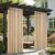 2er-Set Outdoor-Vorhänge, wetterfest mit Ösen, Outdoor-Vorhänge, wasserdichte Outdoor-Vorhänge, Sonnenschutz, Sichtschutz für Balkon, Pergola, Terrasse, Veranda (132 x 215 cm, Beige)