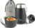 Milu® Thermo-Speisebehälter, 450/650/800 ml, Edelstahl, Wärmekonservierung, für Babynahrung, Müsli to go, Thermo-Lunchbox, Schwarz (650 ml)