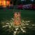 Farbenfrohe Sonnenblumen Solarleuchten Garten, Solarlampen für außen, Gartendeko für draußen Wetterfest, IP65 Wasserdichte Metall-Hängelampe für Terrasse, GartenHof und Wege (E)