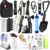 Outdoor-Notfall-Überlebensset mit Camping-Zubehör, Survival-Outdoor-Ausrüstung mit Jagdmesser, Multitool, Hammer, Axt, Wasserfilter, Outdoor, personalisierte Geschenke für Abenteuer, Wandern