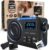 Acta Berg DAB-Radio mit Akku 5000 mAh austauschbar & BT 5.3 (Schwarz) | DAB+/UKW-Radio, Batterie wechselbar + Netzstecker, 80 Senderspeicher, USB-C, tragbares Digitalradio, mit Wecker und Timer