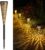 GEARLTIE Solarleuchten für den Außenbereich, Garten, 4 Stück, 800 mAh, Solarleuchten für den Außenbereich mit warmweißer LED, IP65 wetterfest, Balkondekoration, Garten, Metalllaternen, Solar-Außenweg, Terrasse