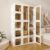 Klappbarer Kleiderschrank, 104 x 170 x 50 cm, schnelle Montage, vielseitiger Kleiderschrank mit Kleiderstange und magnetischen Türen, perfekt für Schlafzimmer und Wohnzimmer, braune transparente Türplatte