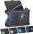 ROCAM Kurbelradio DAB+/FM, tragbares Notfallradio 12000 mAh mit 8500 mm² Solarpanel & 650 mA Kurbel, Digitalradio mit Bluetooth, 2,4 Zoll Farbdisplay, 80 Sender, SOS, LED-Taschenlampe, USB, IPX6 für Camping
