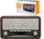 Denver DAB-18 DAB+ Digitales Retroradio | DAB Plus & FM & Bluetooth, 2 x 20 W Stereolautsprecher, LCD-Display, Alarmfunktion, Netzstecker