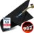 EVOCAMP Feuerfeste Matte 70 x 32 cm – Hitzeschutzmatte hitzebeständig bis 982 °C – Lötmatte als feuerfeste Matte für sicheren Brandschutz – Brandschutzmatte als ideale Brandschutzmatte – Schwarz