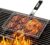 Robuster Grillkorb aus Edelstahl für Camping und Grillen – faltbarer, tragbarer Grillrost mit abnehmbarem Griff – antihaftbeschichtetes Netz für Fisch, Gemüse, Garnelen, Burger und mehr