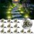 Joomer 12 Stück Solar-Bodenleuchten, Außen-Solarleuchten für Garten im Freien mit 8 LEDs, 3000 K warmweiße wasserdichte LED-Solar-Gartenleuchten, Solarleuchten für Rasen, Auffahrt, Gehweg, Terrasse im Freien