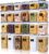 Vtopmart Luftdichte Vorratsdosen mit Deckel, Set mit 24 Vorratsbehältern, BPA-frei, Küchen-Aufbewahrungsboxen für Mehl, Zucker, Getreide, mit Schreibstift und Etikett